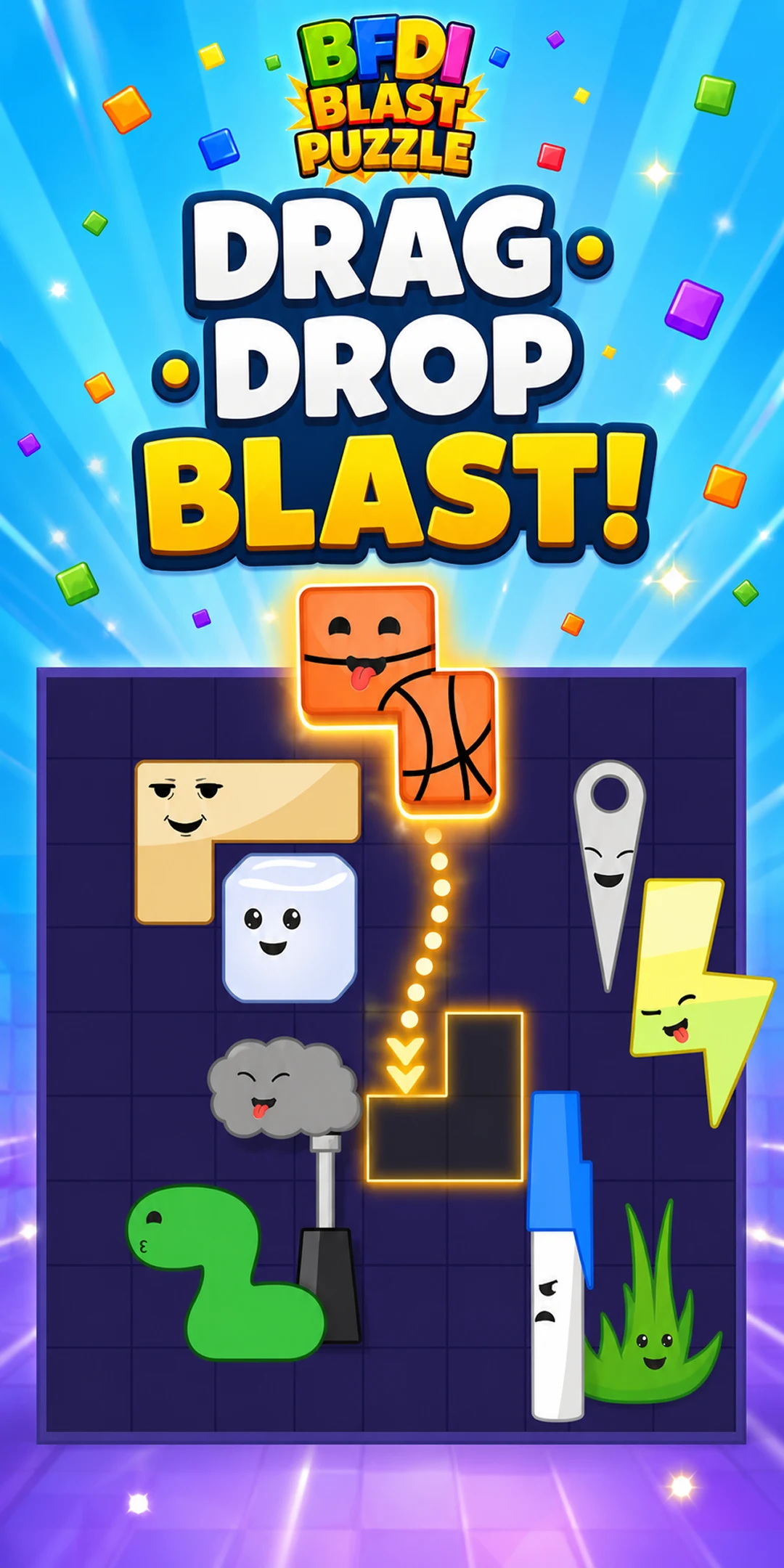 BFDI Blast Puzzle screenshot