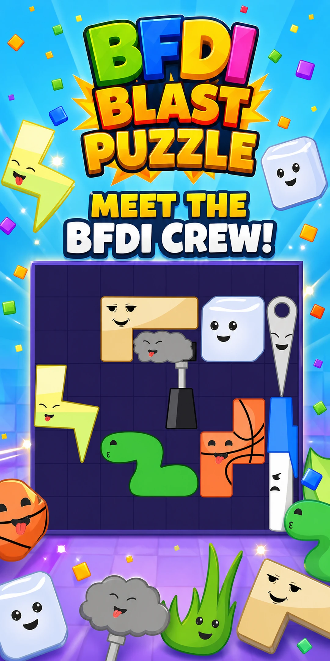 BFDI Blast Puzzle screenshot