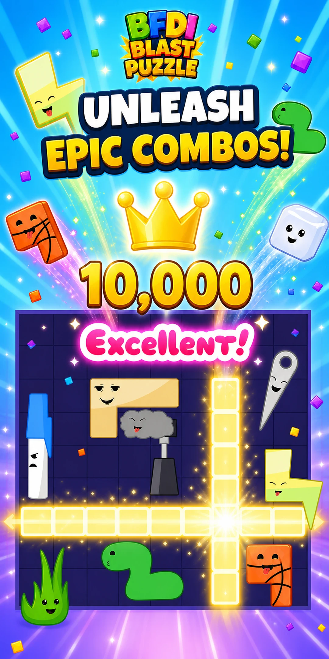 BFDI Blast Puzzle screenshot